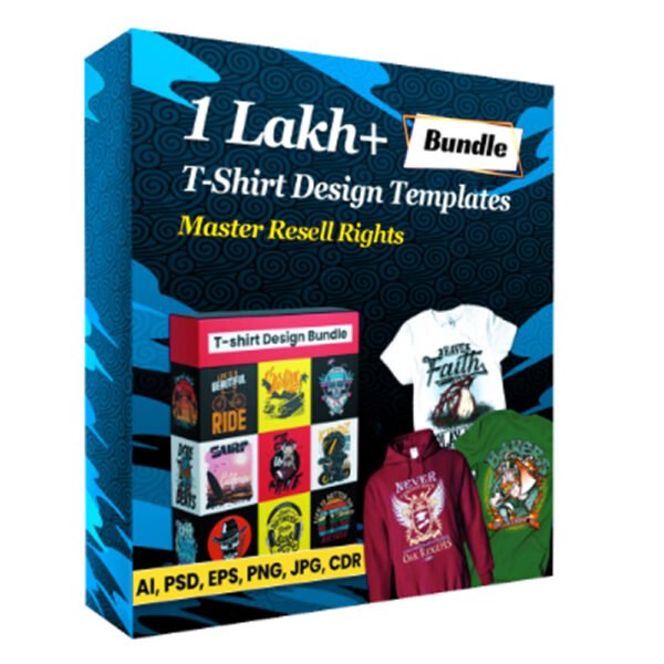 1 Lakh+ T-Shirt Design Templates Bundle