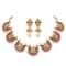 18k Gold Plated Traditional Temple Choker Necklace Wedding Party Stylish Jewellery Set