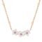 14K Plated Pendant Necklace With Austrian Cubic Zirconia With Extendable Chain