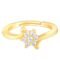 Gold Plated 925 Silver Golden Snowflake Adjustable Ring for Women