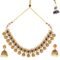 Traditional Pearl and Gold Plated Temple Jewellery Set