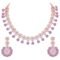 Kundan and American Diamond Necklace Jewellery Set with Earrings