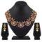18k Gold Plated Traditional Temple Choker Necklace Wedding Party Stylish Jewellery Set - Image 2