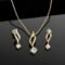 Estele Solitaire American Diamond Necklace Set With Chain For Girls and Women - Image 2