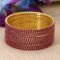 Shining Diva Fashion Set of 12 Latest Traditional Design Gold Plated Stone Bangle - Image 2