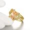 Yellow Sapphire Style Big Yellow Crystal Golden Ring for Women and Girls - Image 2