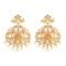 Antique Gold Plated Saroja Short Necklace Set with Peacock Design - Image 2