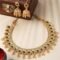 Antique Gold-Plated Artificial Stone Studded Necklace with Earrings Jewellery Set - Image 2