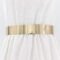 Celebrity Inspired Adjustable Metal Plate Type Golden Kamarband Waist Belt for Women - Image 2