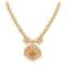 Antique Gold Plated Saroja Short Necklace Set with Peacock Design - Image 3