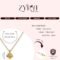 1 Gram Micro Gold Plated Heart Necklace Chain and Sleek Pendant Locket with Zircon Stones - Image 5