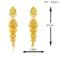 24KT Micron, 1 Gram gold Traditional 4 tier Umbrella Jhumka Earrings - Image 4