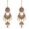 Lucky Jewellery Bridal Dulhan Alloy Gold Plated Jewellery Set - Image 4