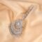 Beautiful Chandbali Style Diamond Maang Tikka AD Studded - Image 4