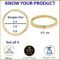 ZENEME Set Of 4 Gold-Plated Classic Paisley Shaped Textured Handcrafted Bangles - Image 5