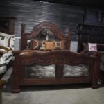Adelita Hand-carved cowhide bedroom set