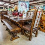 Madera Live edge table with chairs 7 footer