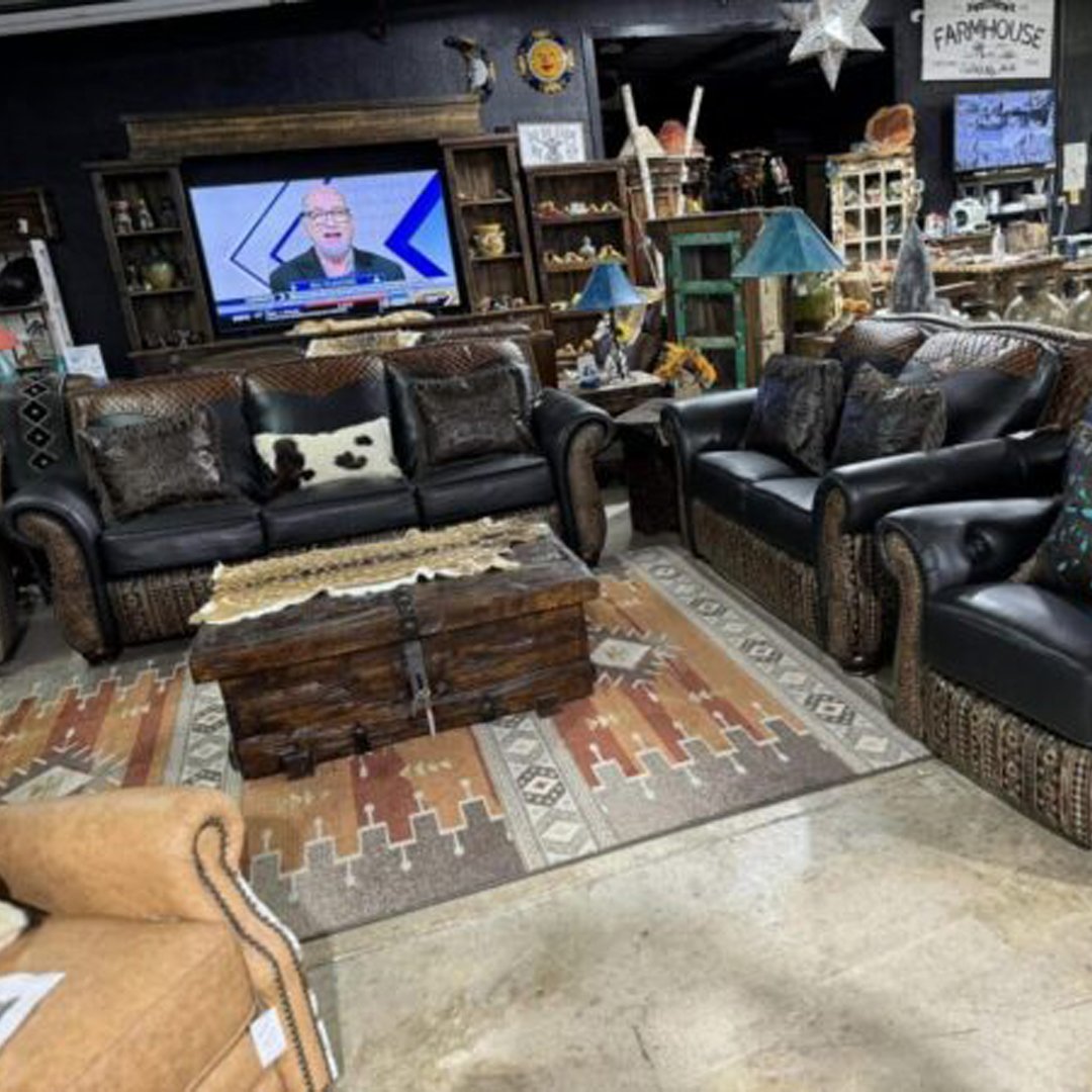 Tuscany custom power reclining leaher cowhide livingroom set Tuscany custom power reclining leaher/cowhide livingroom set - Image 1