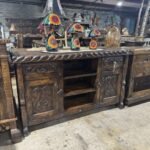 60" Hand rope carved Buffet/TV Stand