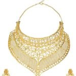 Mesmerising 24 Carat 1 Gram Gold Plated Choker Necklace Set