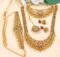 Gold plated artificial Wedding Bridal temple jewellery Necklace set with Mango design - Image 2