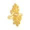 1 Gram Gold plated Handmade Floral design Traditional Finger ring Women - Image 2