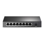 TP-Link 8 Port Gigabit Desktop Switch | 4 Port PoE 55W | 802.3AF Compliant | Shielded Ports | Traffic Optimization | Plug and Play | Sturdy Metal (TL-SG1008P),Black