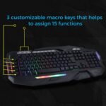 Zebronics Zeb-Magnus USB Gaming Keyboard with LED Lights - Image 4