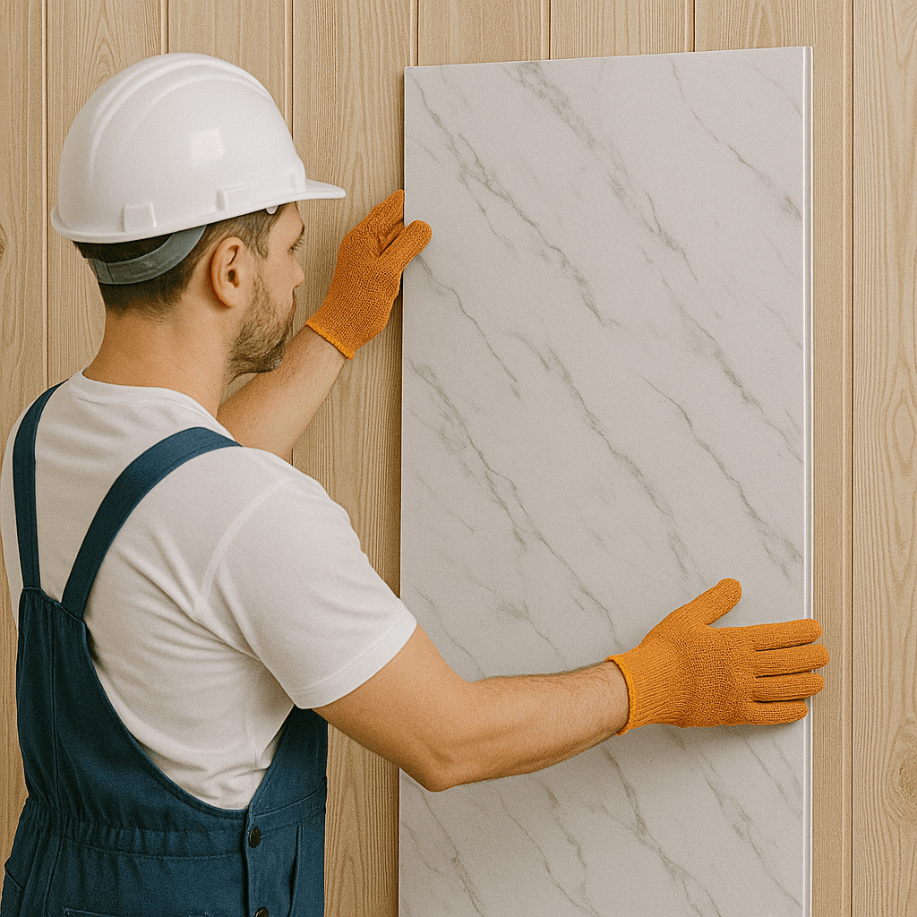 PVC wall panel installation PVC Wall Panel Installation – ₹199/sq.ft - Image 1