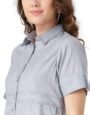 Womens Casual Self Design A Line Handloom Dress - Image 2