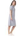 Womens Casual Self Design A Line Handloom Dress - Image 4
