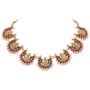 18k Gold Plated Traditional Temple Choker Necklace Wedding Party Stylish Jewellery Set - Image 5
