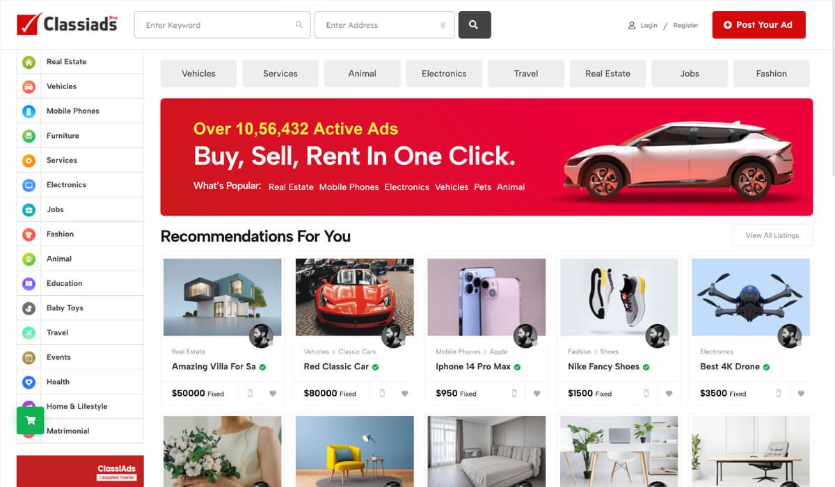 classified ads website