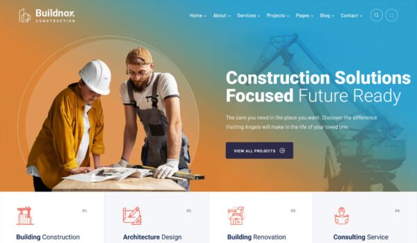 construction company website