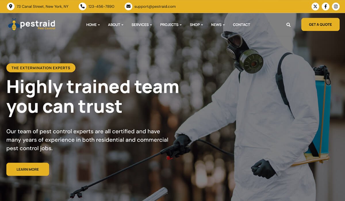 pest control website