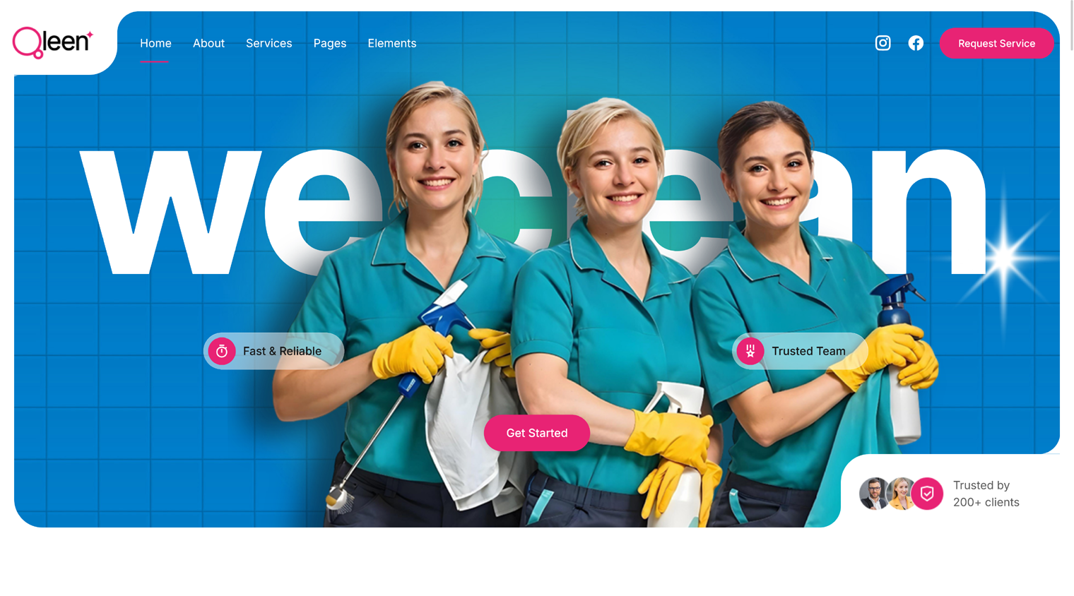 Home Cleaning Service Website - Image 1